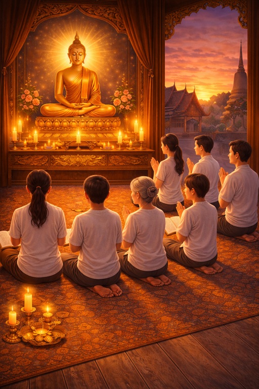 บทสวดมนต์ทำวัตรเย็น 2569