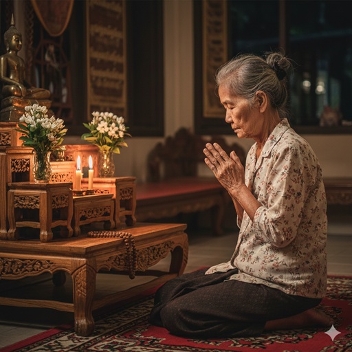 สวดมนต์ก่อนนอนแผ่เมตตา