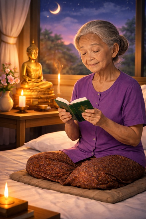 สวดมนต์ก่อนนอนแผ่เมตตาสั้นๆ